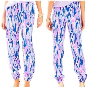 Lilly Pulitzer Saffron Amethyst One Too Many Jogger Pants XS